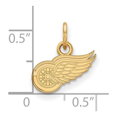 Detroit Red Wings Gold-Plated Sterling Silver Extra Small Pendant – view 2