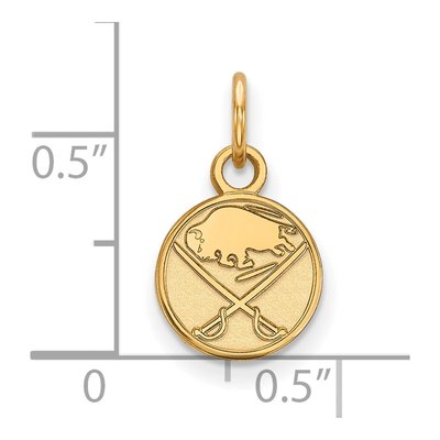 Buffalo Sabres Gold-Plated Sterling Silver Extra Small Pendant – view 2