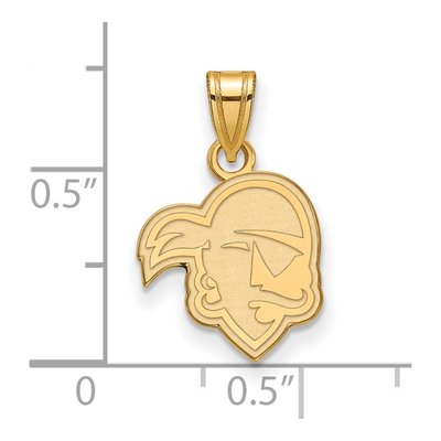 Seton Hall University Gold-Plated Sterling Silver Pirates Small Pendant – view 2