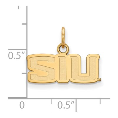 Southern Illinois University Gold-Plated Sterling Silver SIU Extra Small Pendant – view 2