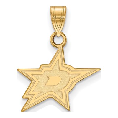 Dallas Stars Gold-Plated Sterling Silver Small Pendant