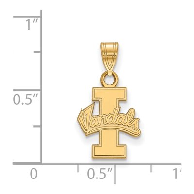 University of Idaho Gold-Plated Sterling Silver Vandals Small Pendant – view 2