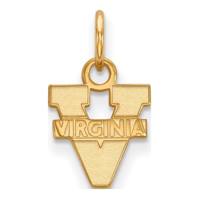University of Virginia Gold-Plated Sterling Silver UVA Extra Small Pendant