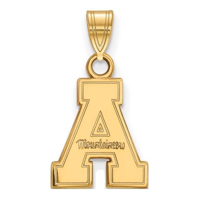 Appalachian State University Gold-Plated Sterling Silver Mountaineers Small Pendant