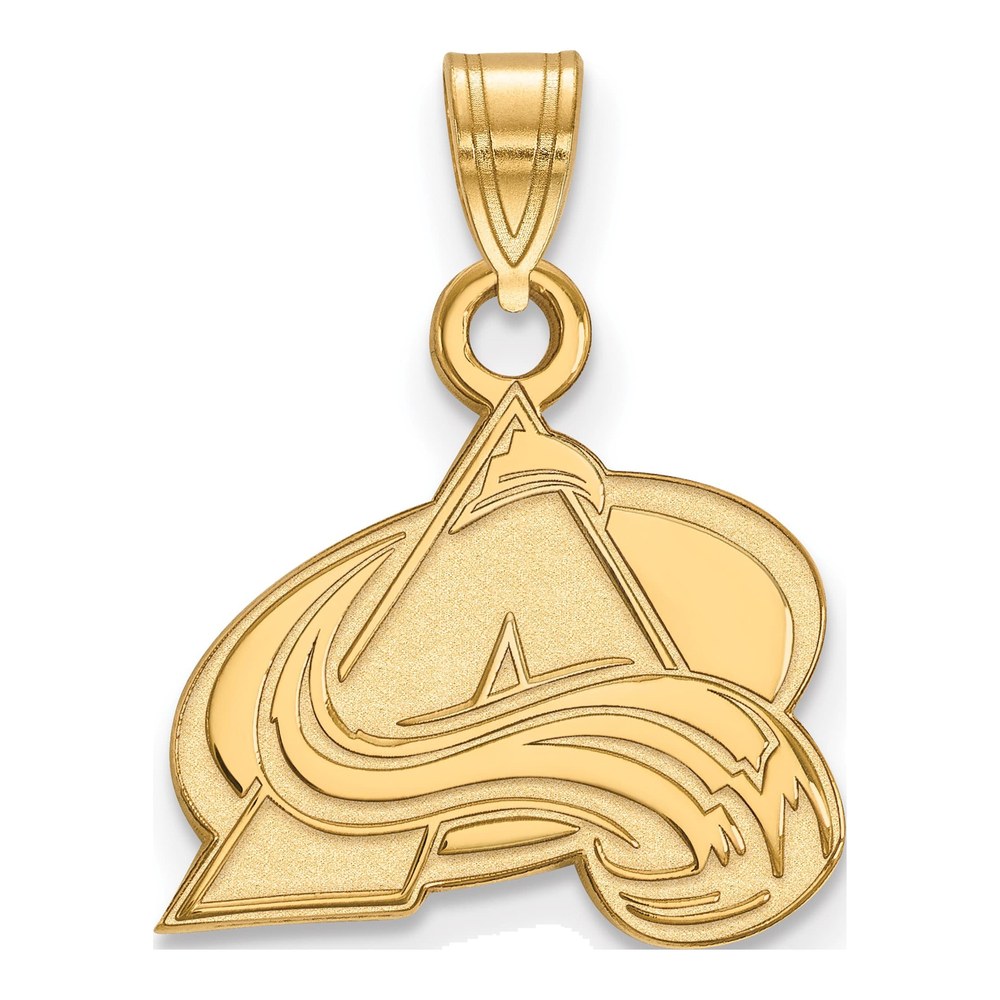 Colorado Avalanche Gold-Plated Sterling Silver Small Letter A Pendant