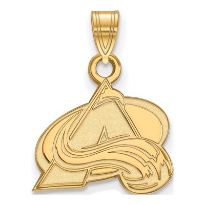 Colorado Avalanche Gold-Plated Sterling Silver Small Letter A Pendant
