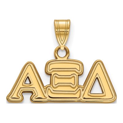 Alpha Xi Delta Gold-Plated Sterling Silver Small Pendant