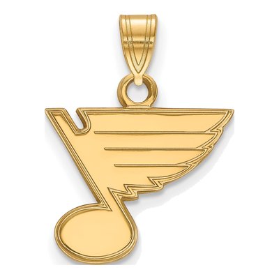 St. Louis Blues Gold-Plated Sterling Silver Small Pendant