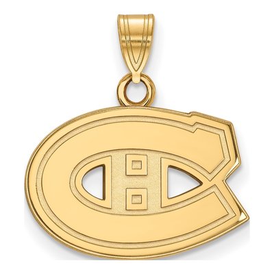 Montreal Canadiens Gold-Plated Sterling Silver Small Pendant