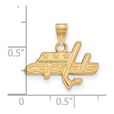 Washington Capitals Gold-Plated Sterling Silver Small Pendant – view 2