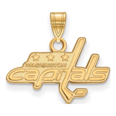 Washington Capitals Gold-Plated Sterling Silver Small Pendant
