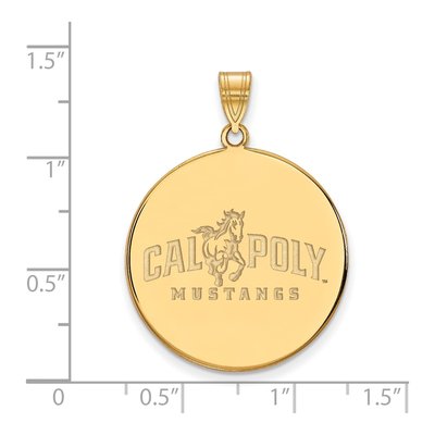 Cal Poly Mustangs Extra Large Disc Pendant – view 2