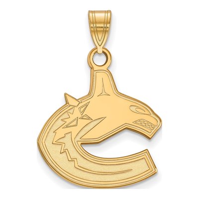 Vancouver Canucks Gold-Plated Sterling Silver Large Pendant
