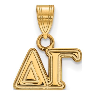 Delta Gamma Gold-Plated Sterling Silver Sorority Small Pendant