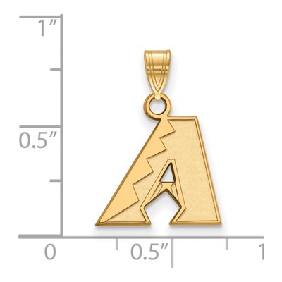 Arizona Diamondbacks Gold-Plated Sterling Silver Small Pendant – view 2