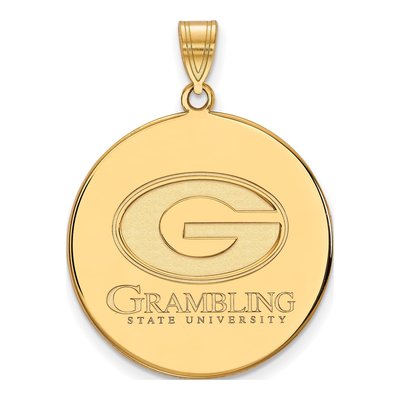 Grambling State University Gold-Plated Sterling Silver Extra Large XL Disc Pendant