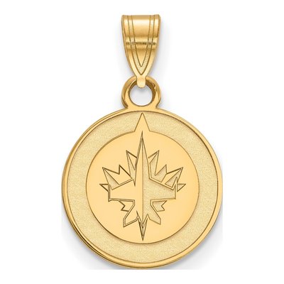 Winnipeg Jets Gold-Plated Sterling Silver Small Pendant