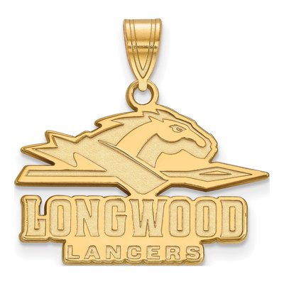 Longwood University Gold-Plated Sterling Silver Medium Lancers Pendant