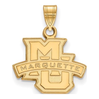 Marquette University Gold-Plated Sterling Silver Small Pendant