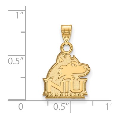 Northern Illinois University Gold-Plated Sterling Silver NIU Huskies Small Pendant – view 2
