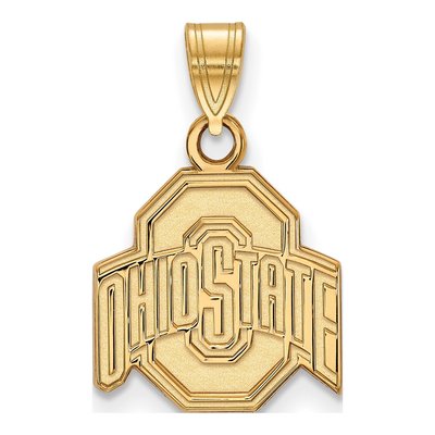 Ohio State University Gold-Plated Sterling Silver Small Pendant