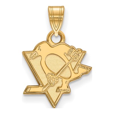 Pittsburgh Penguins Gold-Plated Sterling Silver Small Pendant