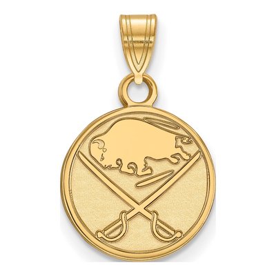 Buffalo Sabres Gold-Plated Sterling Silver Small Pendant