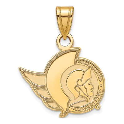 Ottawa Senators Gold-Plated Sterling Silver Small Pendant