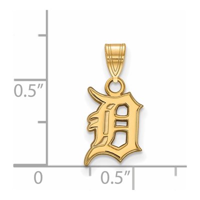 Detroit Tigers Gold-Plated Sterling Silver Small Pendant – view 3