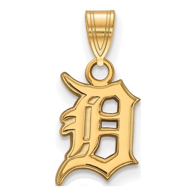 Detroit Tigers Gold-Plated Sterling Silver Small Pendant