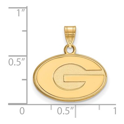 University of Georgia Gold-Plated Sterling Silver Small Letter G Pendant – view 2