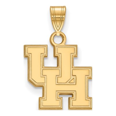 University of Houston Gold-Plated Sterling Silver U-H Small Pendant