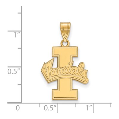 University of Idaho Gold-Plated Sterling Silver Vandals Large Pendant – view 2