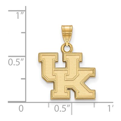 University of Kentucky Gold-Plated Sterling Silver Small Pendant – view 2
