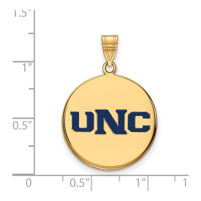 University of Northern Colorado Gold-Plated Sterling Silver Large Of Enamel Disc Pendant – view 2