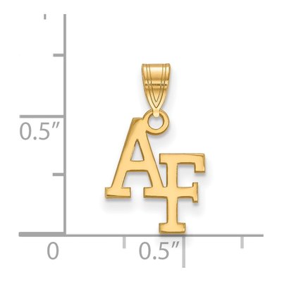 United States Air Force Academy Gold-Plated Sterling Silver US Air Small Pendant – view 2