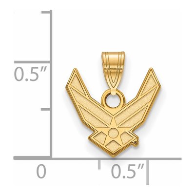 United States Air Force Academy Gold-Plated Sterling Silver U.s Air Small Pendant – view 2