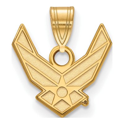 United States Air Force Academy Gold-Plated Sterling Silver U.s Air Small Pendant