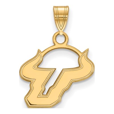 University of South Florida Gold-Plated Sterling Silver USF Bulls Small Pendant