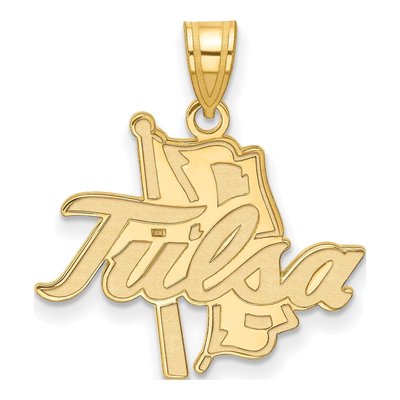 University of Tulsa Gold-Plated Sterling Silver Large Pendant