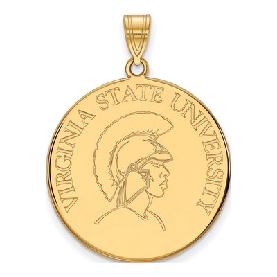Virginia State University Gold-Plated Sterling Silver Extra Large Disc Pendant