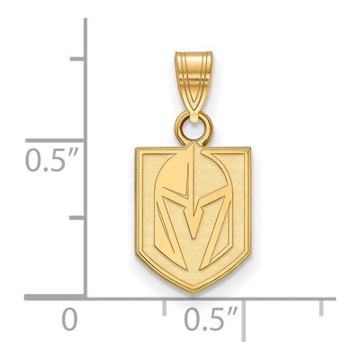 Vegas Golden Knights Gold-Plated Sterling Silver Small Pendant – view 2
