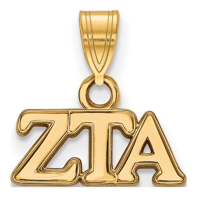 Zeta Tau Alpha Gold-Plated Sterling Silver Small Pendant