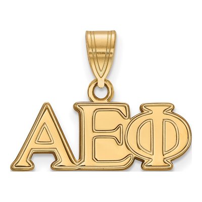 Alpha Epsilon Phi Gold-Plated Sterling Silver Medium Sorority Pendant