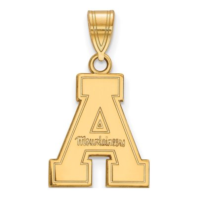 Appalachian State University Gold-Plated Sterling Silver Medium Pendant