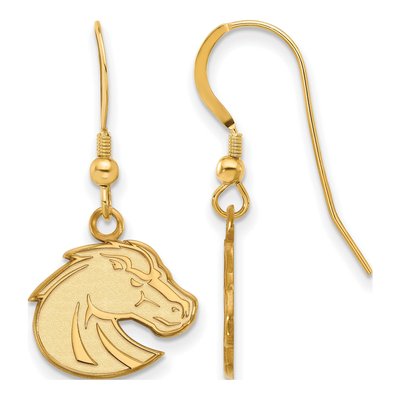 Boise State University Gold-Plated Sterling Silver Broncos Earrings