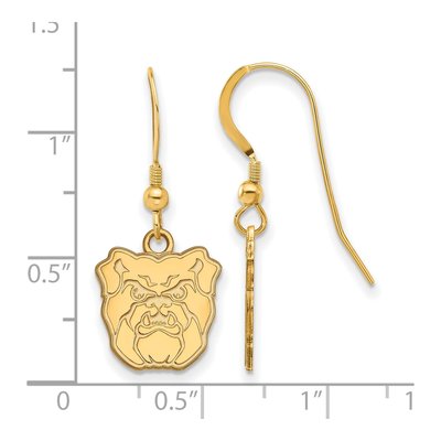 Butler University Gold-Plated Sterling Silver Bulldogs Earrings – view 2