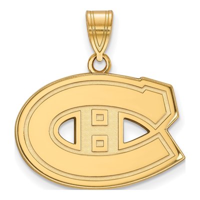 Montreal Canadiens Gold-Plated Sterling Silver Medium Pendant