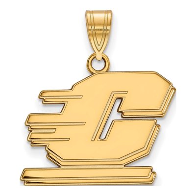 Central Michigan University Gold-Plated Sterling Silver Medium Letter C Pendant