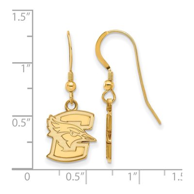 Creighton University Gold-Plated Sterling Silver Bluejay Earrings – view 2